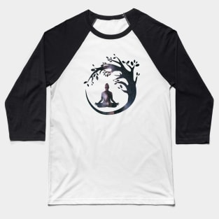 Meditation, Yoga, Bodhi Tree Buddha, Namaste Buddha tree Gifts Baseball T-Shirt